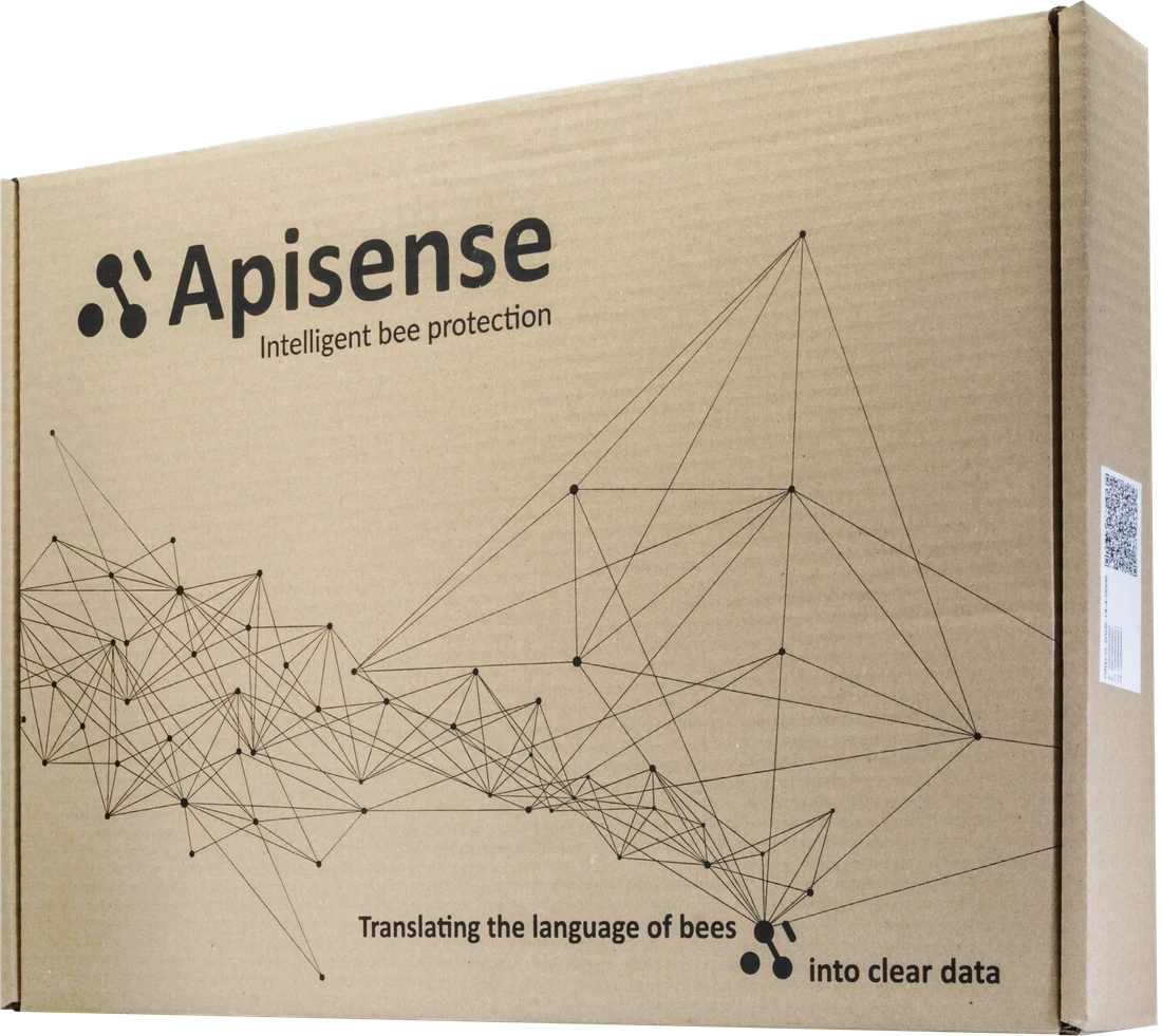 Karton Apisense BOX z nadrukiem „Intelligent bee protection