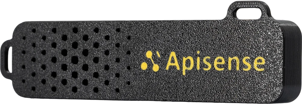Apisense VitalSensor — czujnik montowany na ramce.