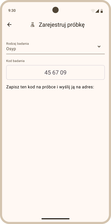 Zarejestruj próbkę