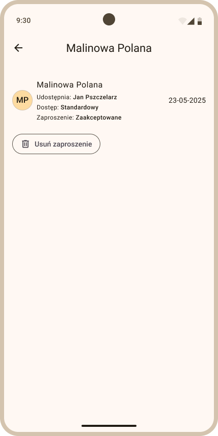 Szczegóły udostępnionej pasieki