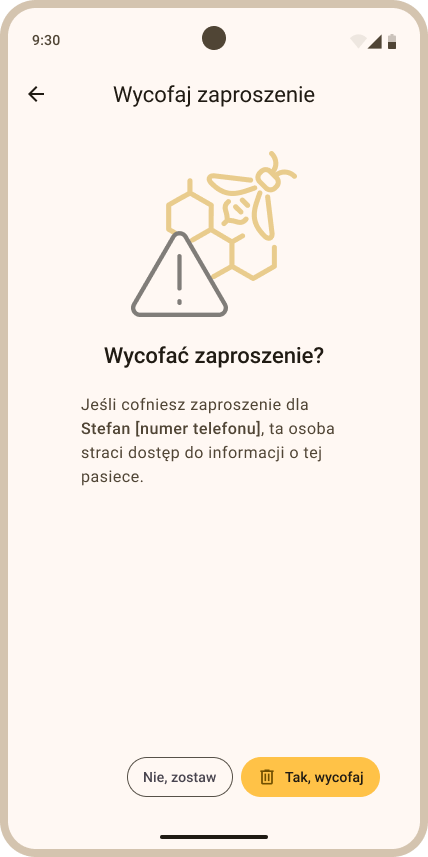 Potwierdzenie wycofania zaproszenia